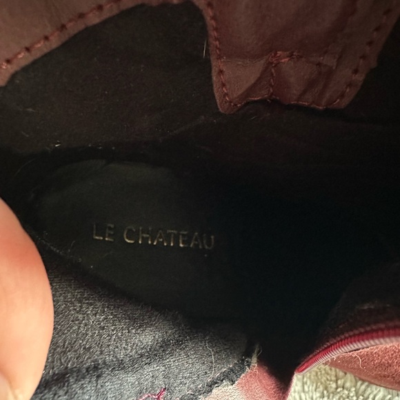 Le Chateau Deep Red Ankle Booties - Picture 3 of 4